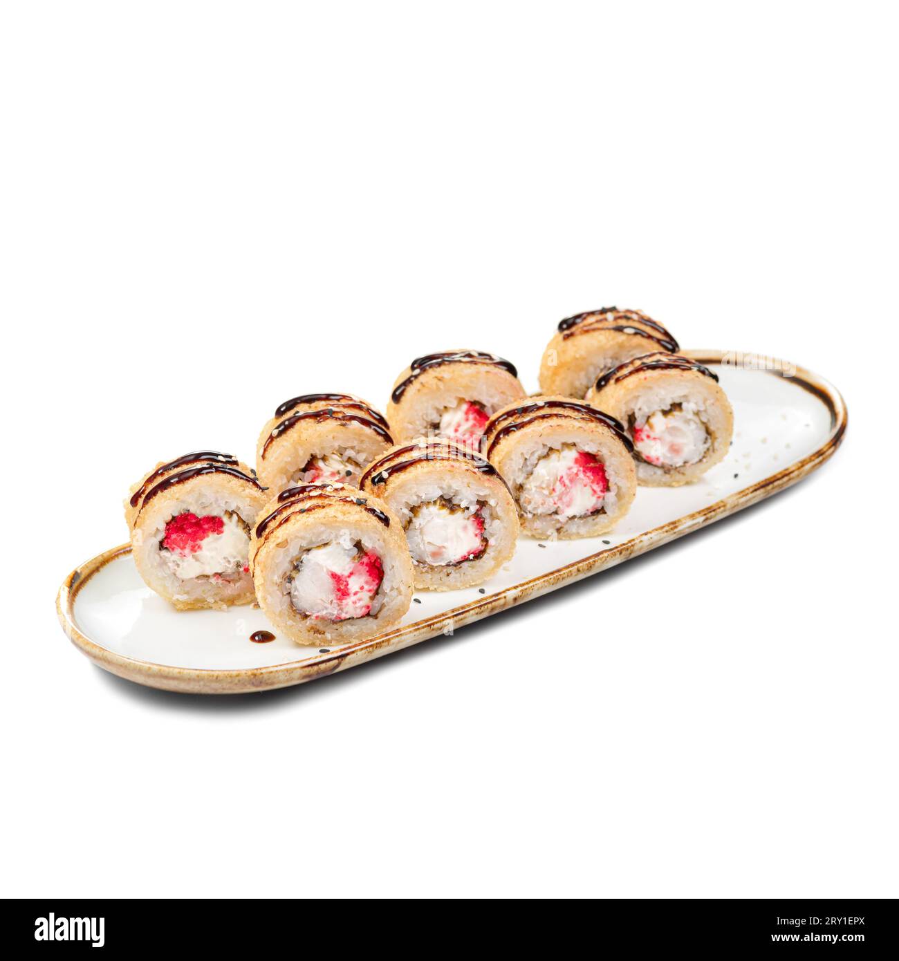 ROLL TEMPURA KAWAI. Deep fried japanese tempura roll with shrimp