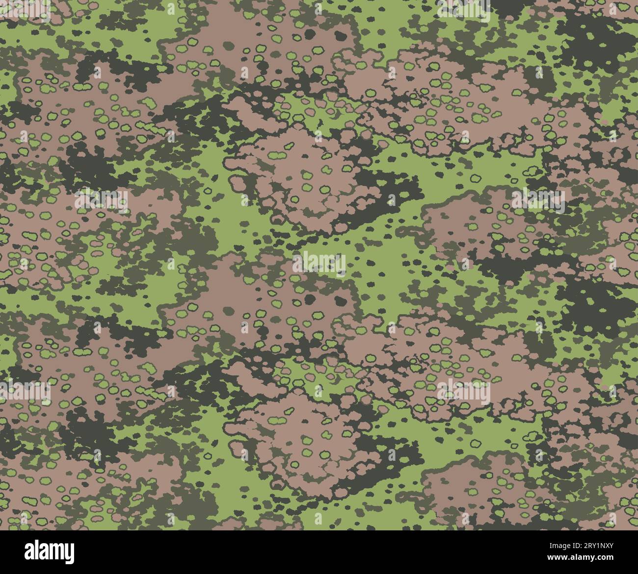 Old german woodland camouflage. Seamless pattern. Stock Vector