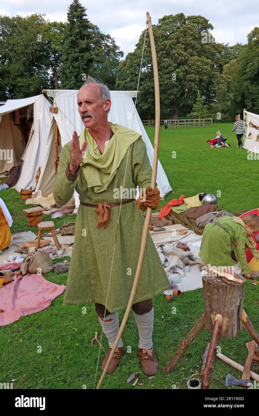 Wirhalh Skip Felagr Vikings at the Thelwall 1100 years festival 9-24th September 2023 History & Heritage Day, Warrington, Cheshire, England, WA4 2SU Stock Photo