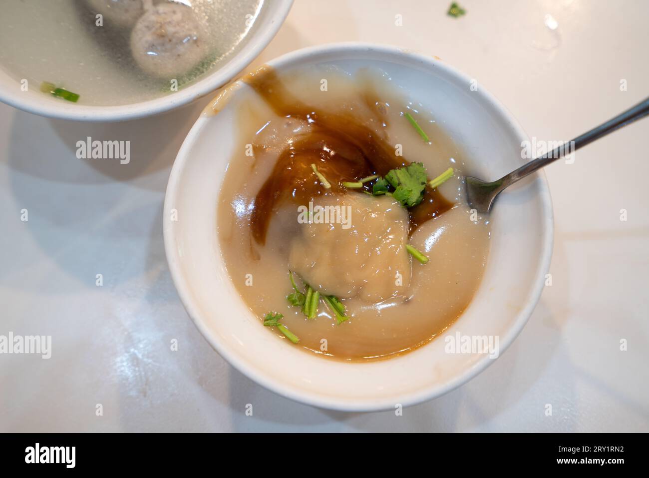 Taiwanese meatball - Delicious street food Bawan (Ba wan), steamed and ...