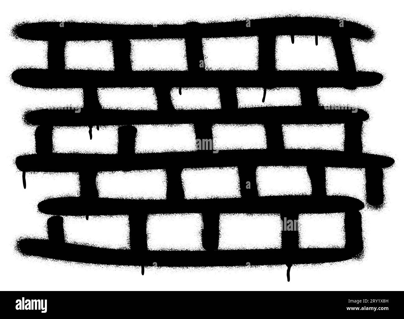 Spray graffiti brick wall background Stock Vector Image & Art - Alamy