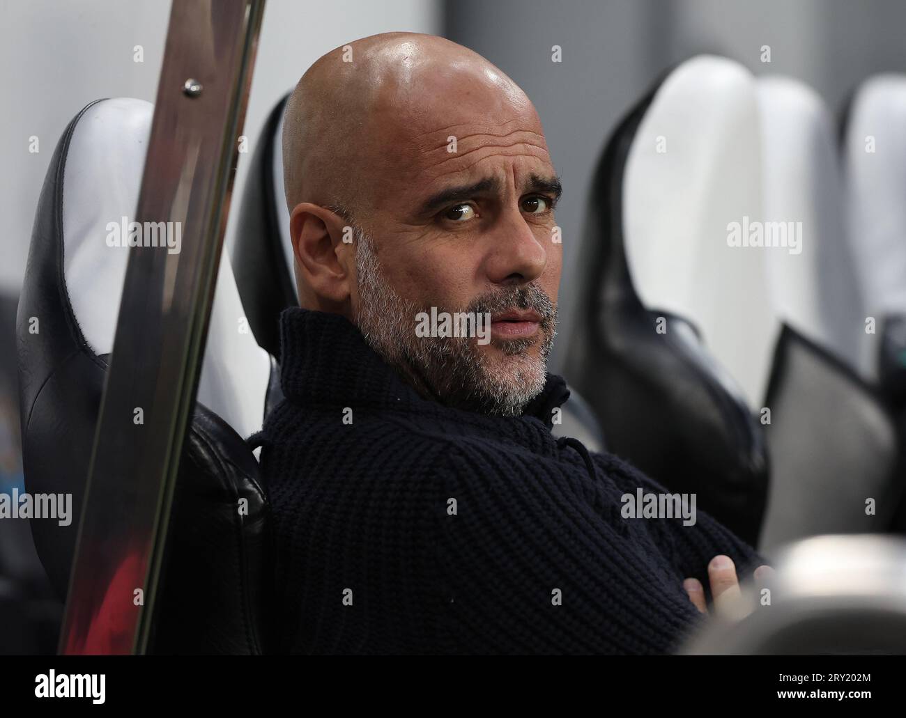 Newcastle Upon Tyne, England, 27th September 2023. Pep Guardiola ...