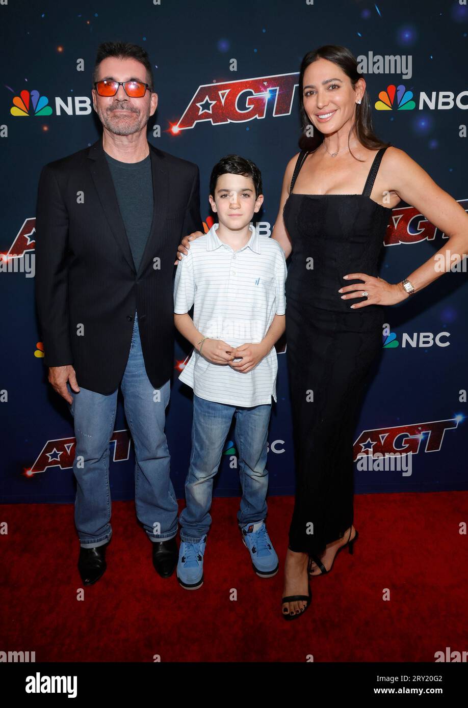 PASADENA, CA - SEPTEMBER 27: Simon Cowell, Lauren Silverman, Eric