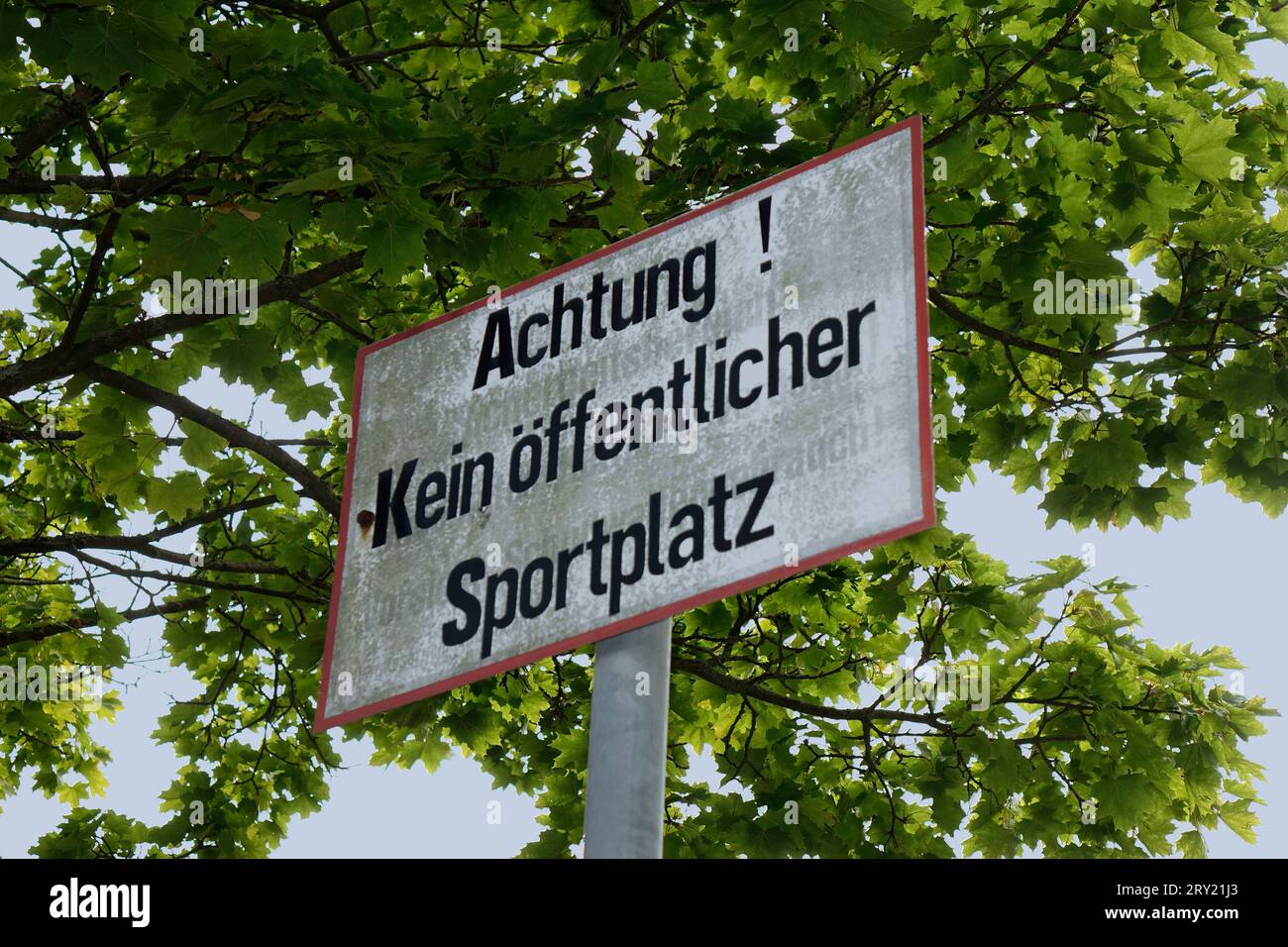 Kein öffentlicher Sportplatz Kein öffentlicher Sportplatz, 23.09.2023, Beelitz, Brandenburg, Auf