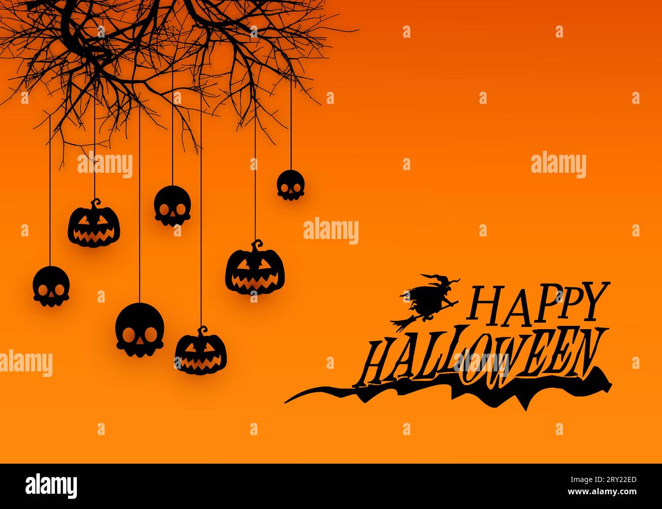 The hanging tree, witch Stock Vector Images - Alamy