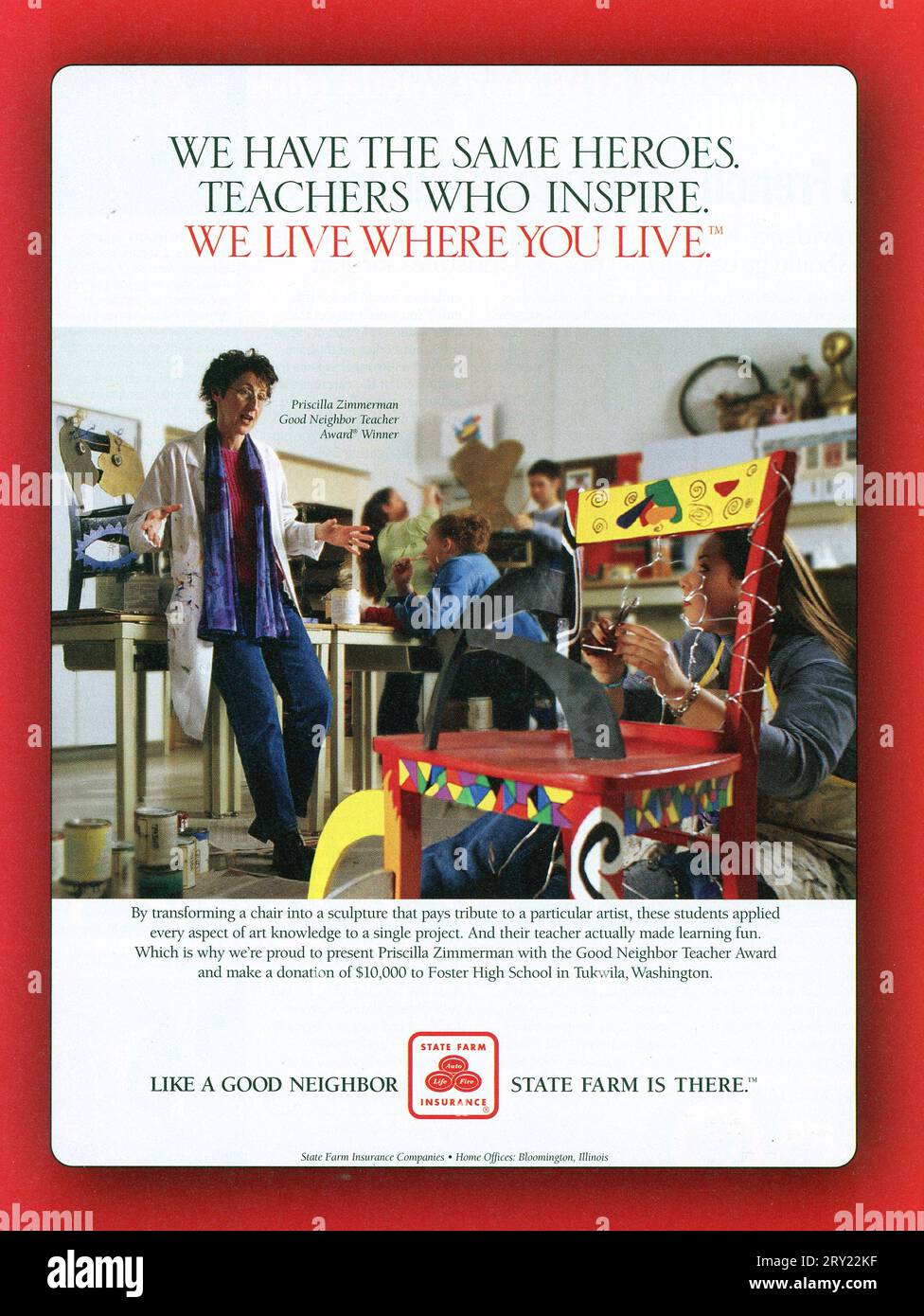 Vintage 'Time' Magazine 6 May 2002 issue Advert, USA Stock Photo