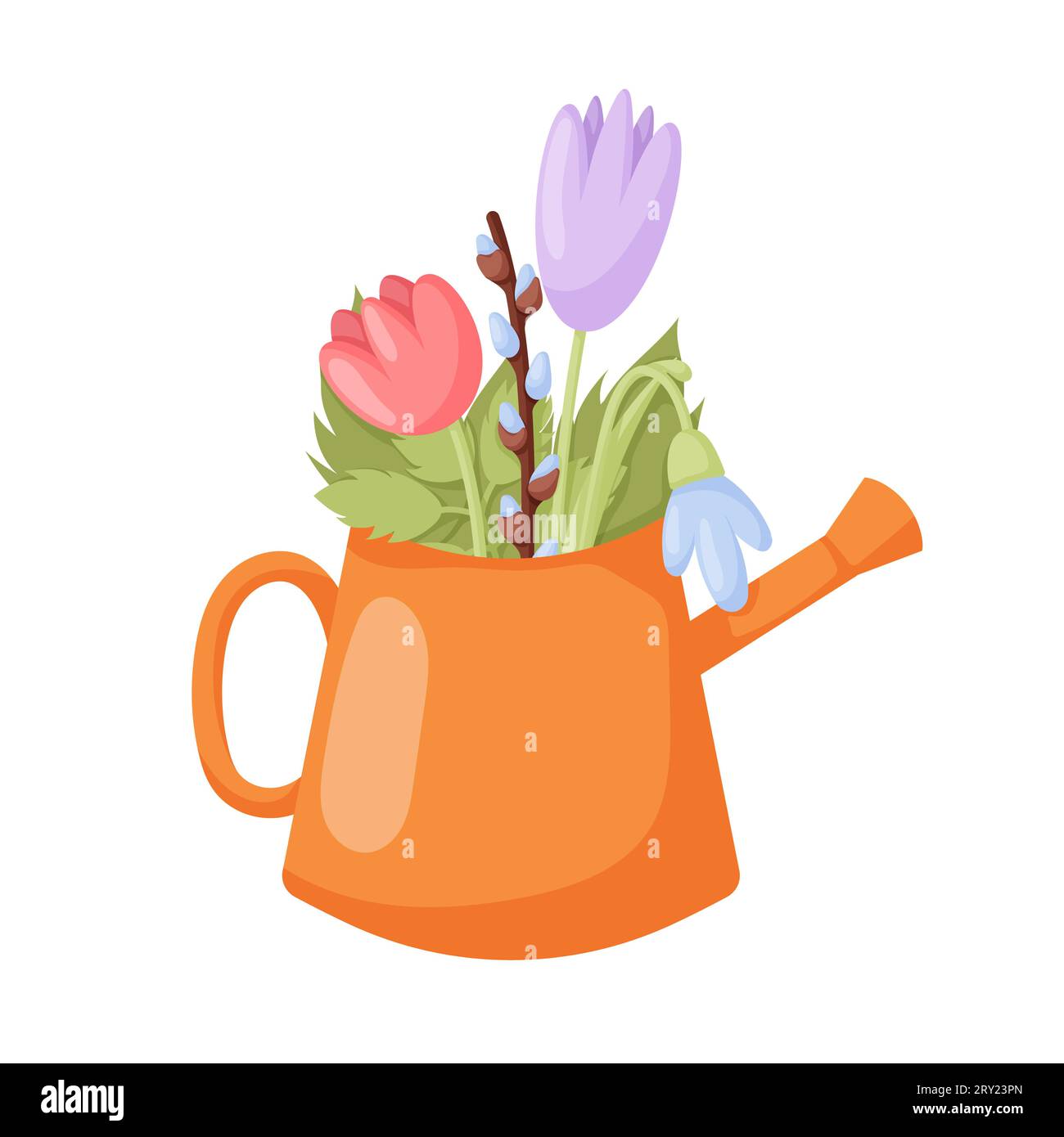 Spring season in lily Stock Vector Images - Alamy