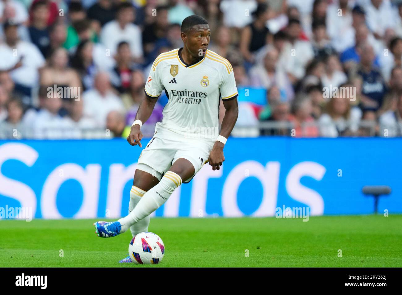 David Alaba of Real Madrid CF during the La Liga match between Real ...