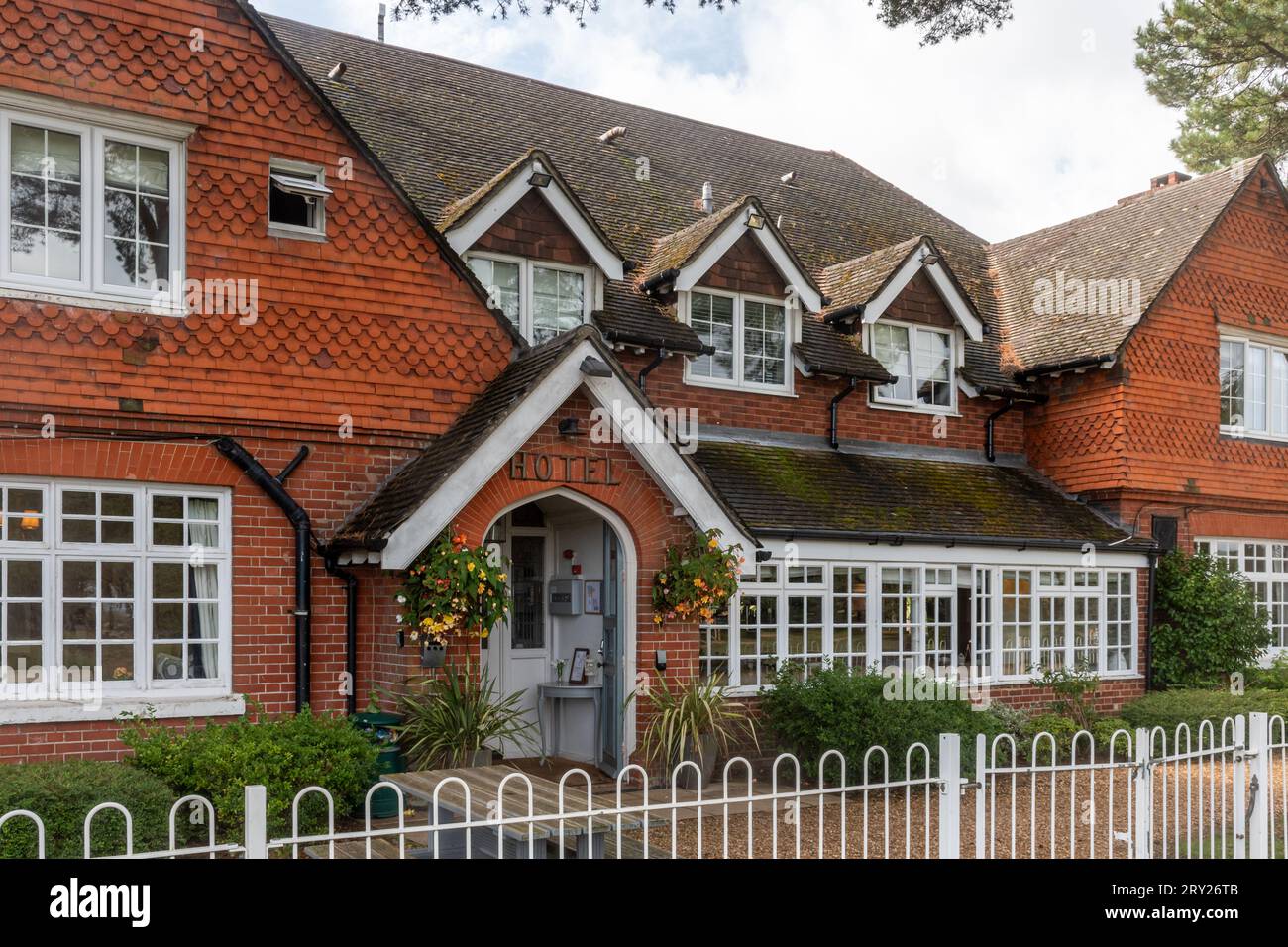 Beaulieu Inn, a country hotel in the New Forest National Park, Hampshire, England, UK Stock Photo