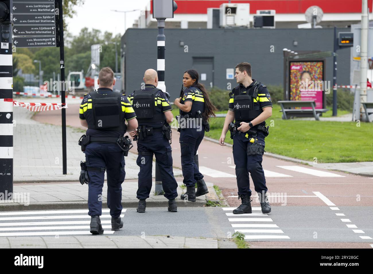 ROTTERDAM Police officers at the Erasmus MC Rotterdam on