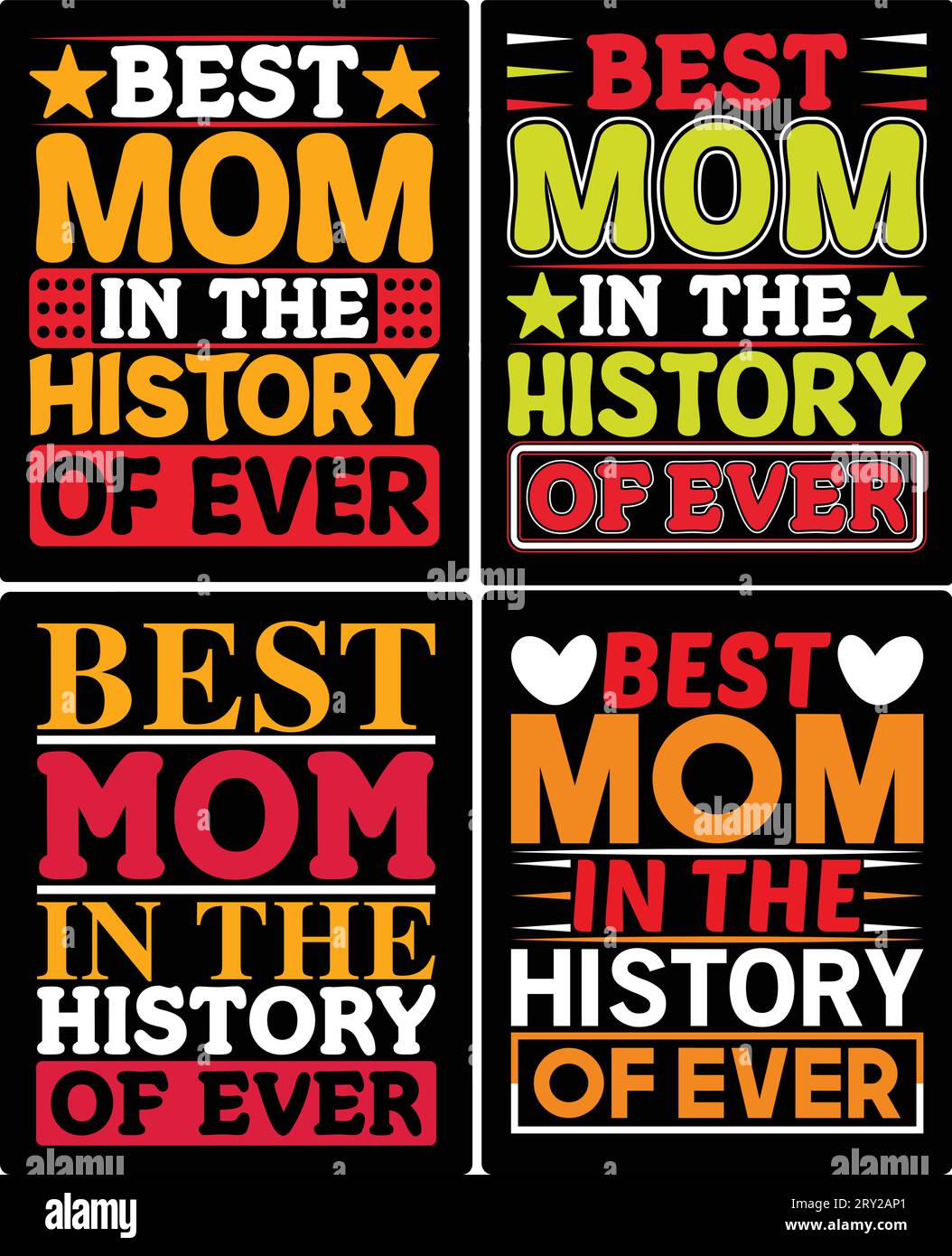 typography mom t shirt design if you want you can use it for other purpose like mug design, sticker design, water bottle design and etc Stock Vector