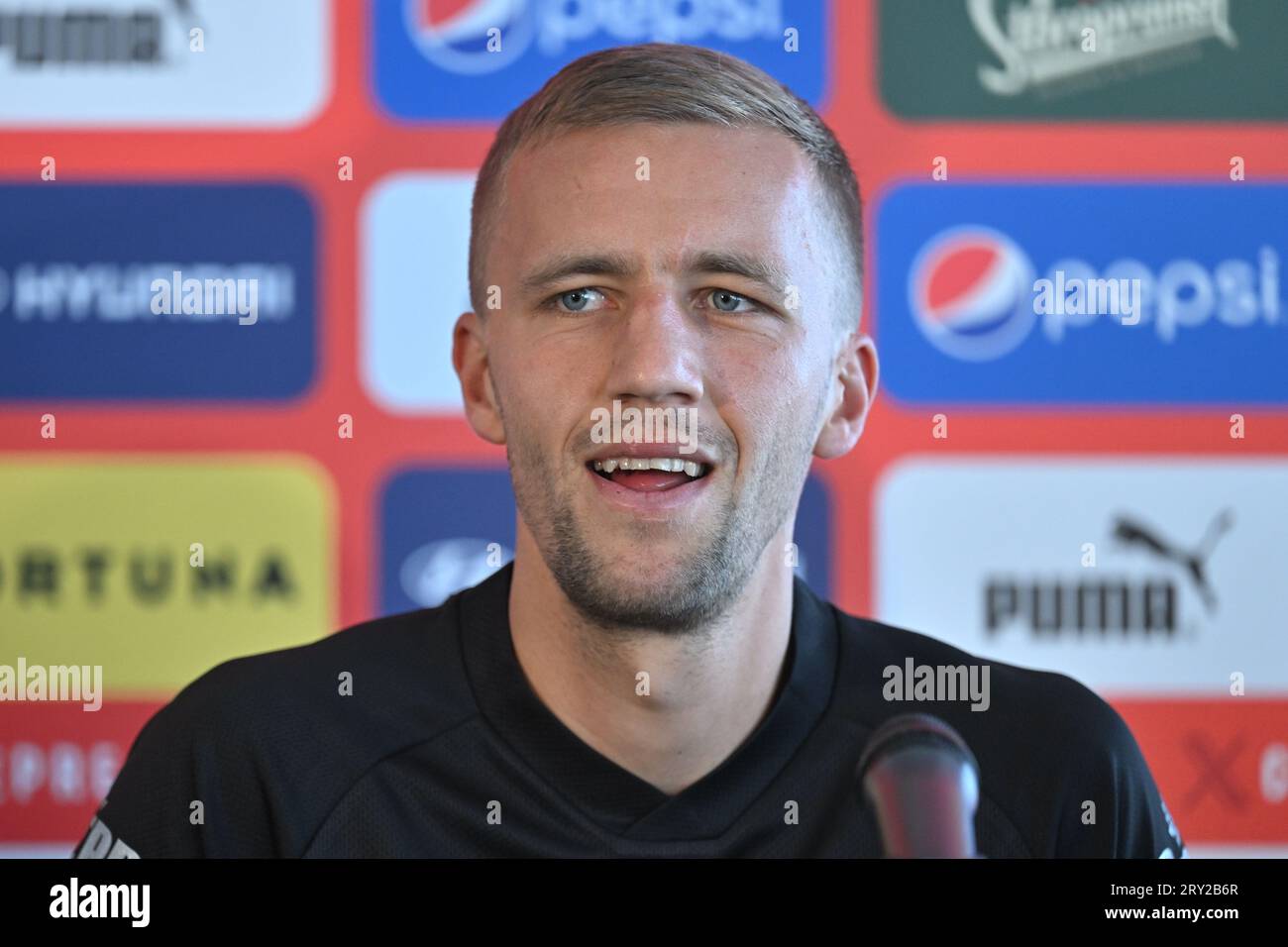 SOCCER CZECH REPUBLIC TEAM PREPARATIONS PRESS CONFERENCE - Press