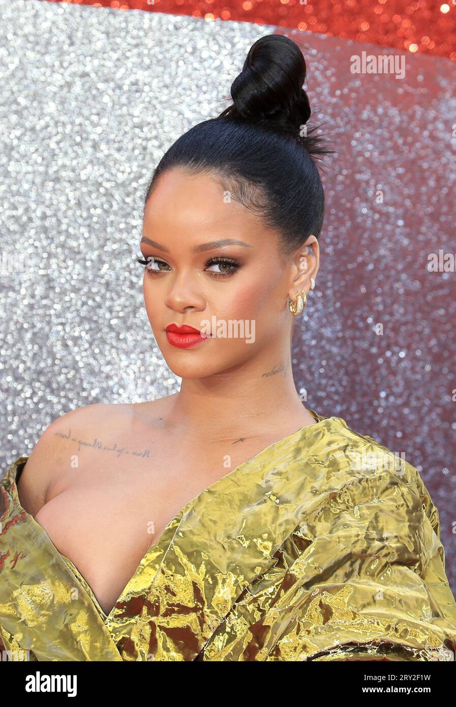 Rihanna attends the 'Ocean's 8' UK Premiere at Cineworld Leicester ...