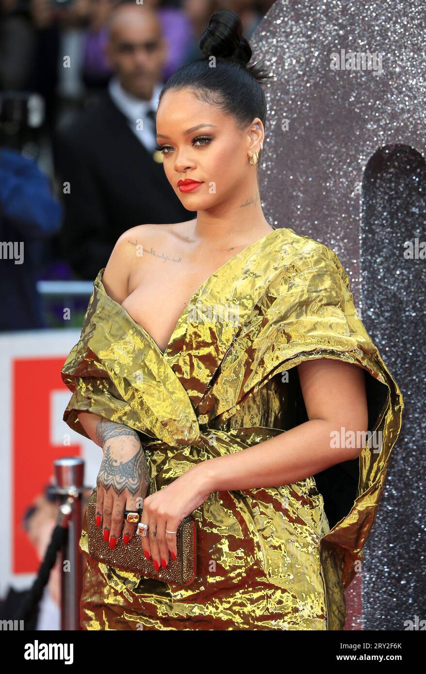 Rihanna attends the 'Ocean's 8' UK Premiere at Cineworld Leicester ...