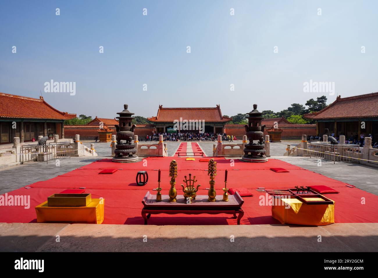 Zunhua City, China - May 1, 2023: The ritual vessels for offering ...