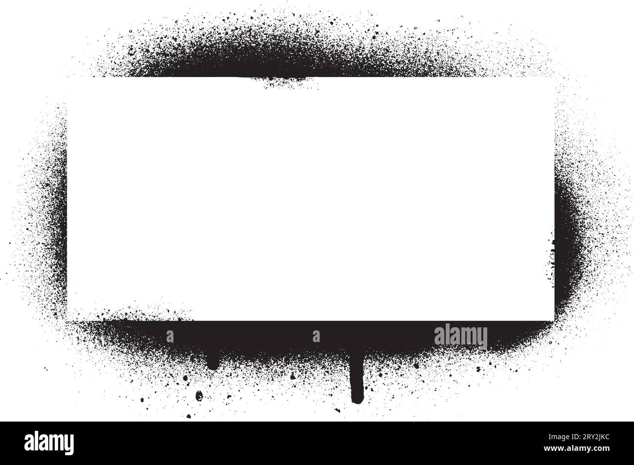 Spray graffiti stencil template Stock Vector