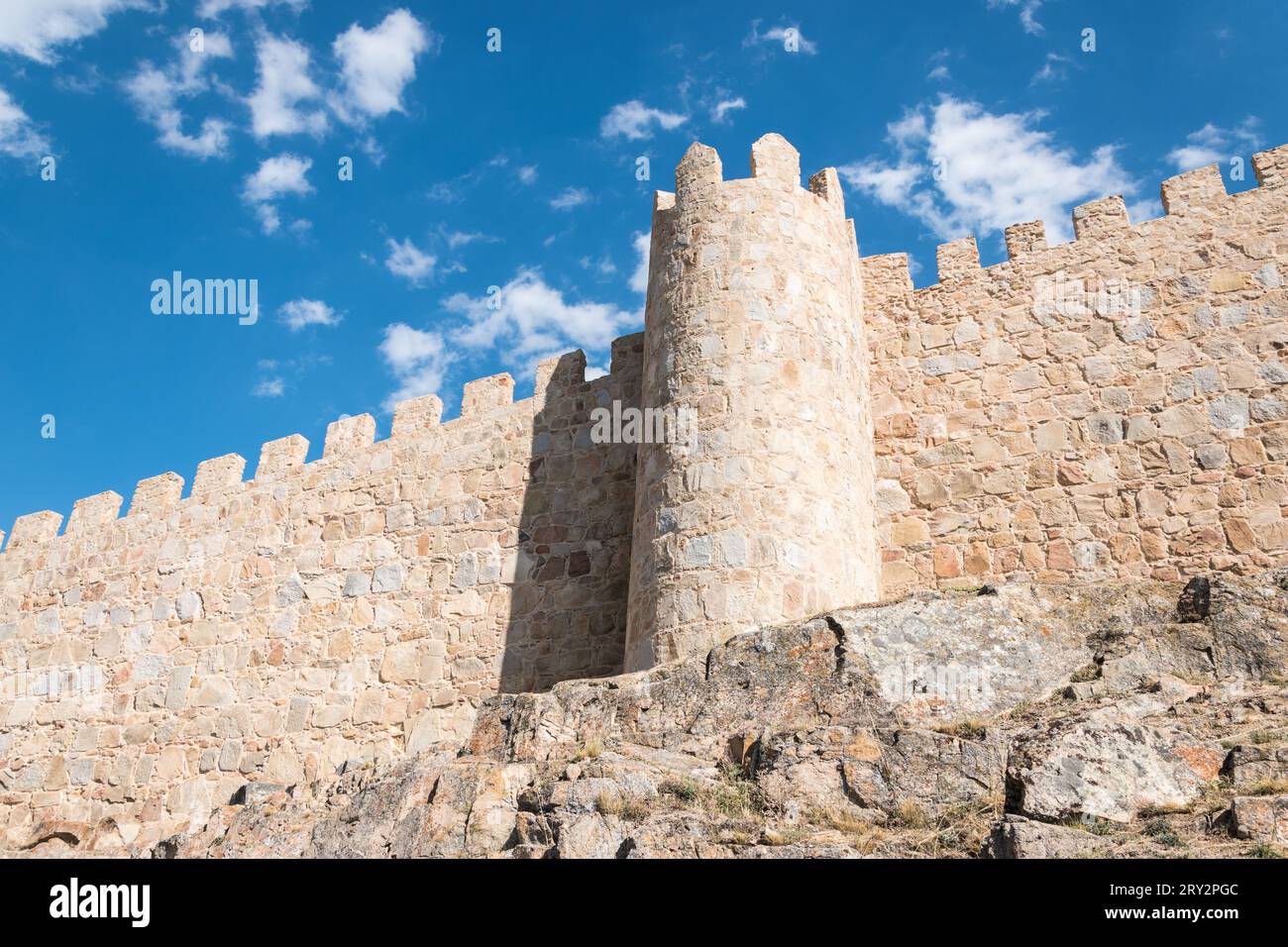 Walled city of Avila, Spain Stock Photo Alamy