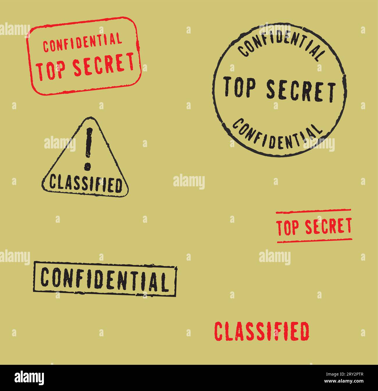 Grunge stamp collection CONFIDENTIAL, TOP SECRET and CLASSIFIED Stock Vector Image & Art Alamy