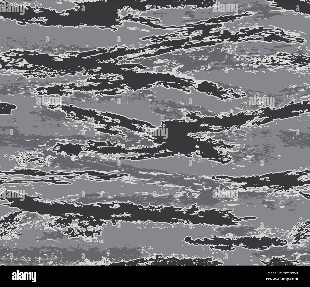 Urban (night) camouflage seamless pattern.Tiger scratched stripes. Four