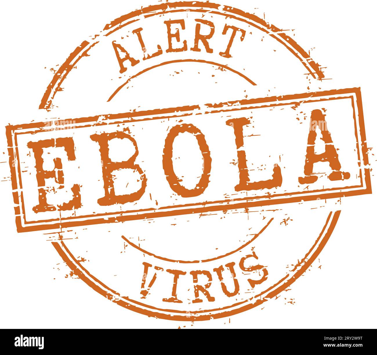 Grunge stamp 'Ebola alert' Stock Vector