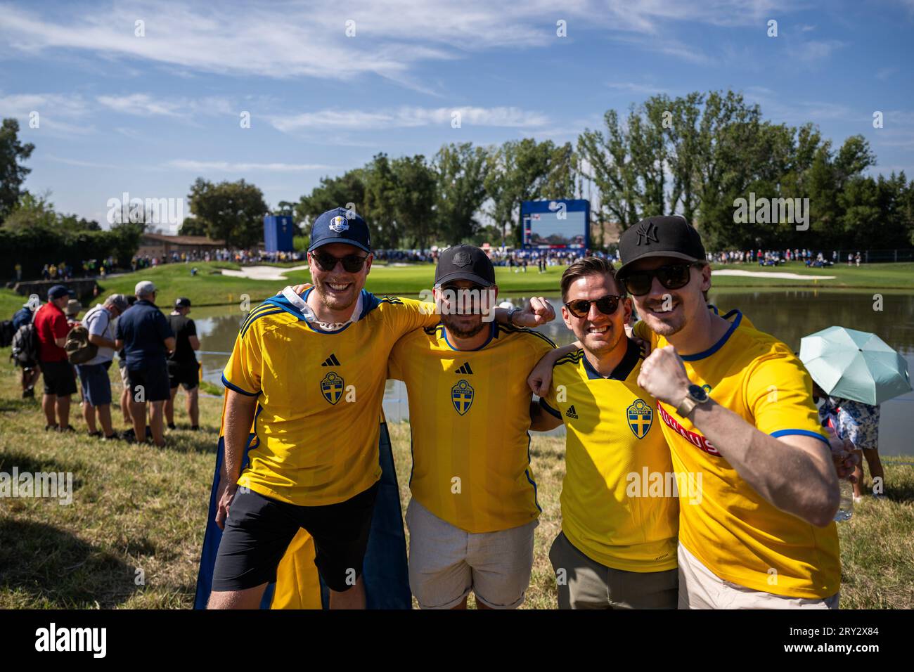 Rome, Italy. 28th Sep, 2023. 230928 Fans wear shirts of the