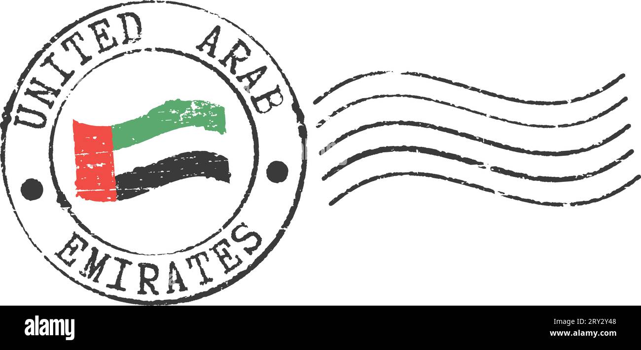 Postal grunge stamp 'United Arab Emirates' Stock Vector Image & Art Alamy