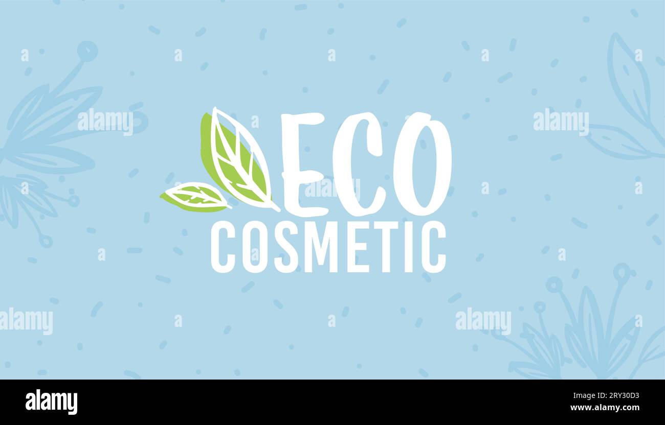 Eco cosmetic service, beauty and branding vector Stock Vector Image & Art -  Alamy
