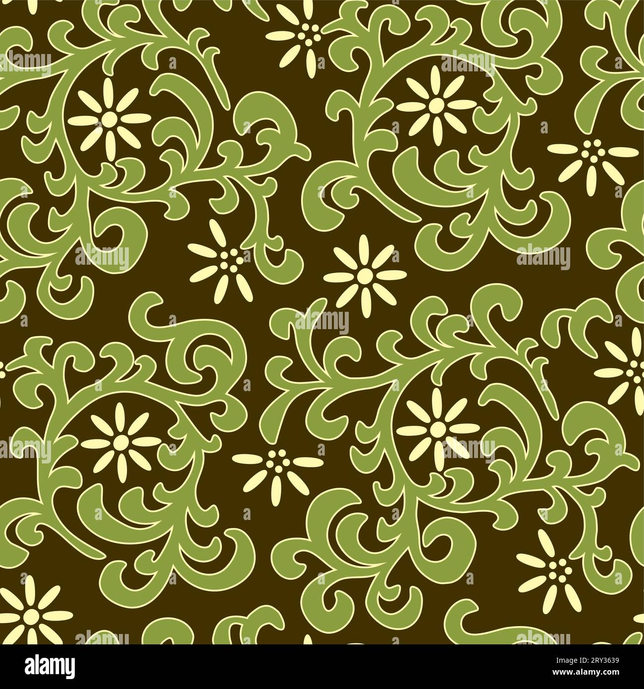 herbal seamless pattern Stock Vector