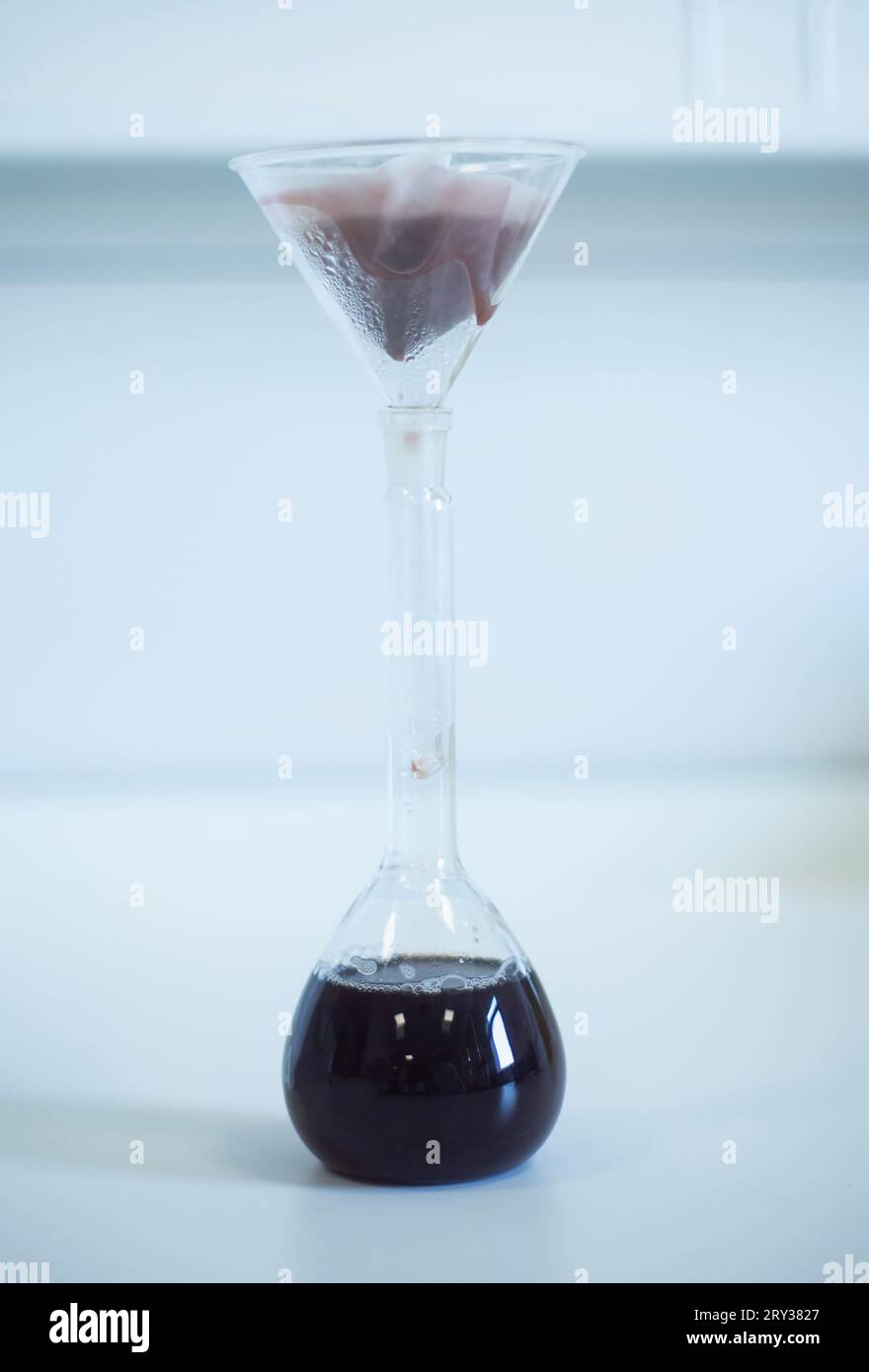 using laboratory filter paper at the bioengineering, biology and