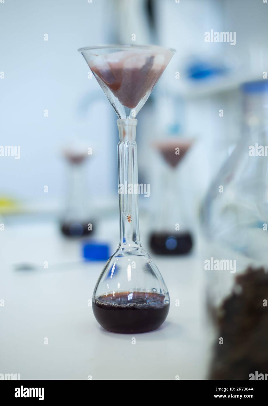 using laboratory filter paper at the bioengineering, biology and