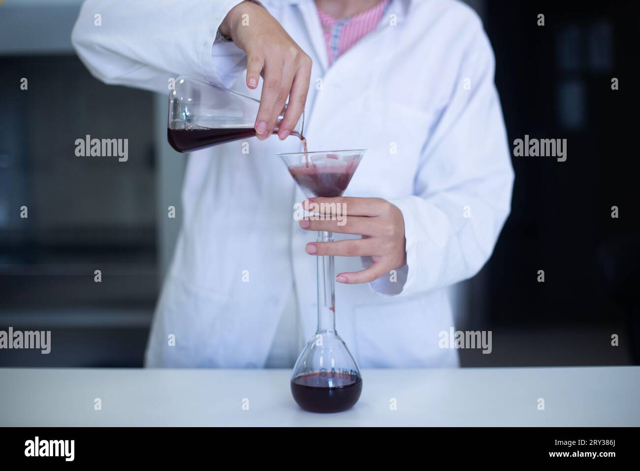 using laboratory filter paper at the bioengineering, biology and