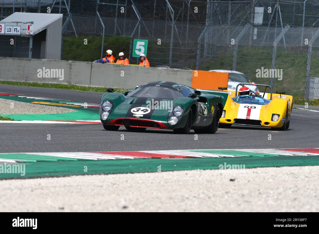 Scarperia, 2 April 2023: Lola T70 Mk III B year 1969 in action during ...