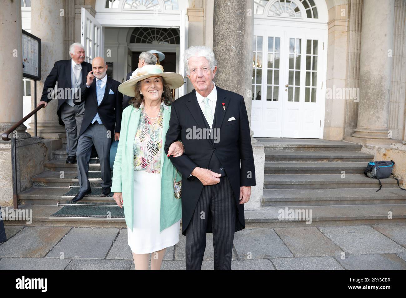 Erzherzog Michael von Habsburg-Lothringen, Enkel der Kaiserin Elisabeth (Sisi) und Ehefrau Christiana geb. Prinzessin zu Löwenstein-Wertheim-Rosenberg Stock Photo