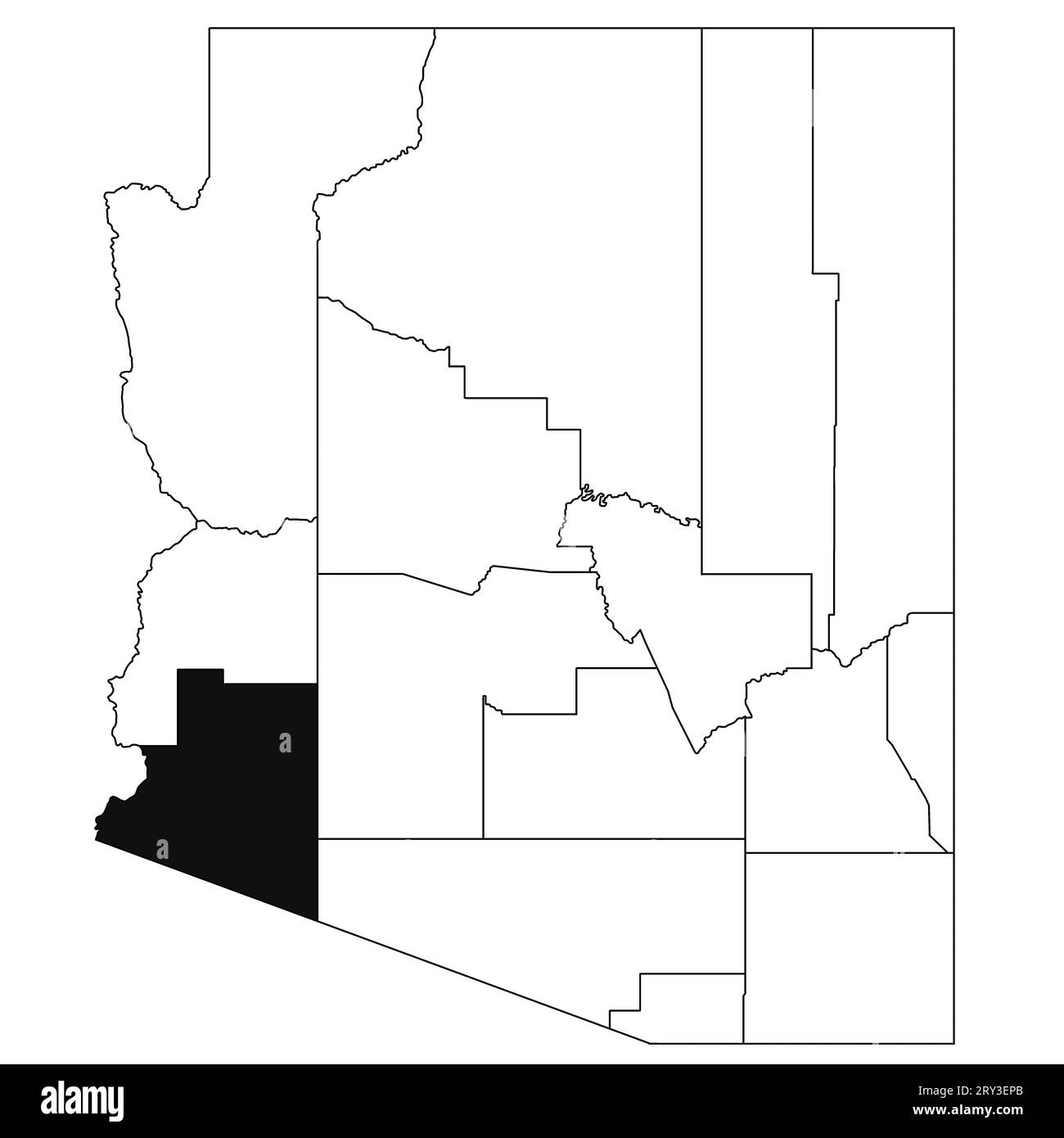 Map of yuma Black and White Stock Photos & Images Alamy