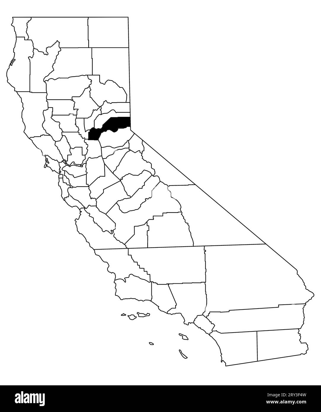 Placer county map Cut Out Stock Images & Pictures Alamy