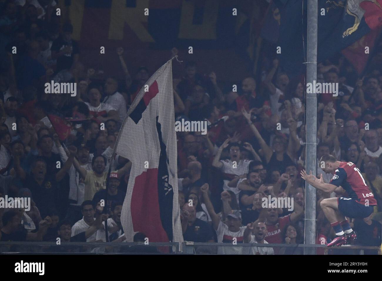 Albert Gudmundsson of Genoa CFC looks on during the Serie A football match  between Genoa CFC and AS Roma Stock Photo - Alamy