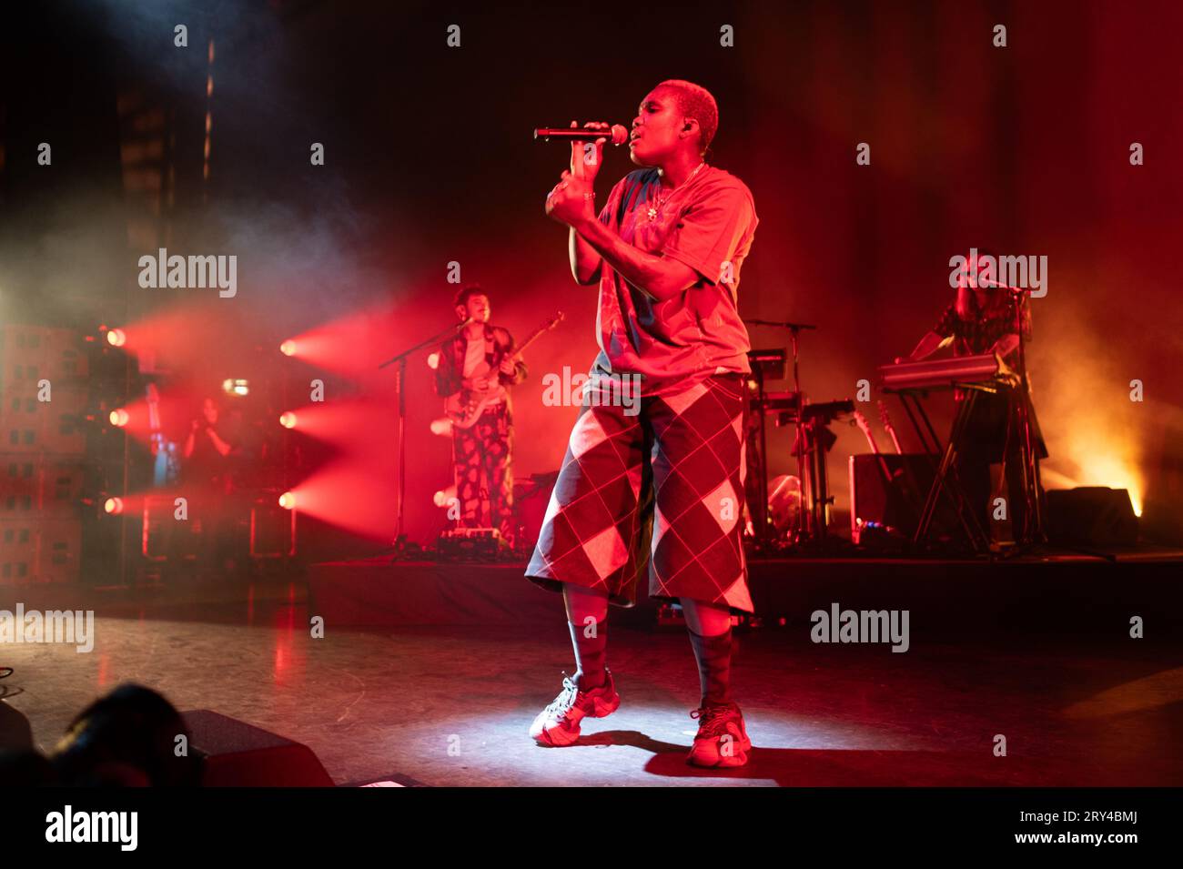 Hammersmith, London, 28/09/2023, Singer Arlo Parks performing at
