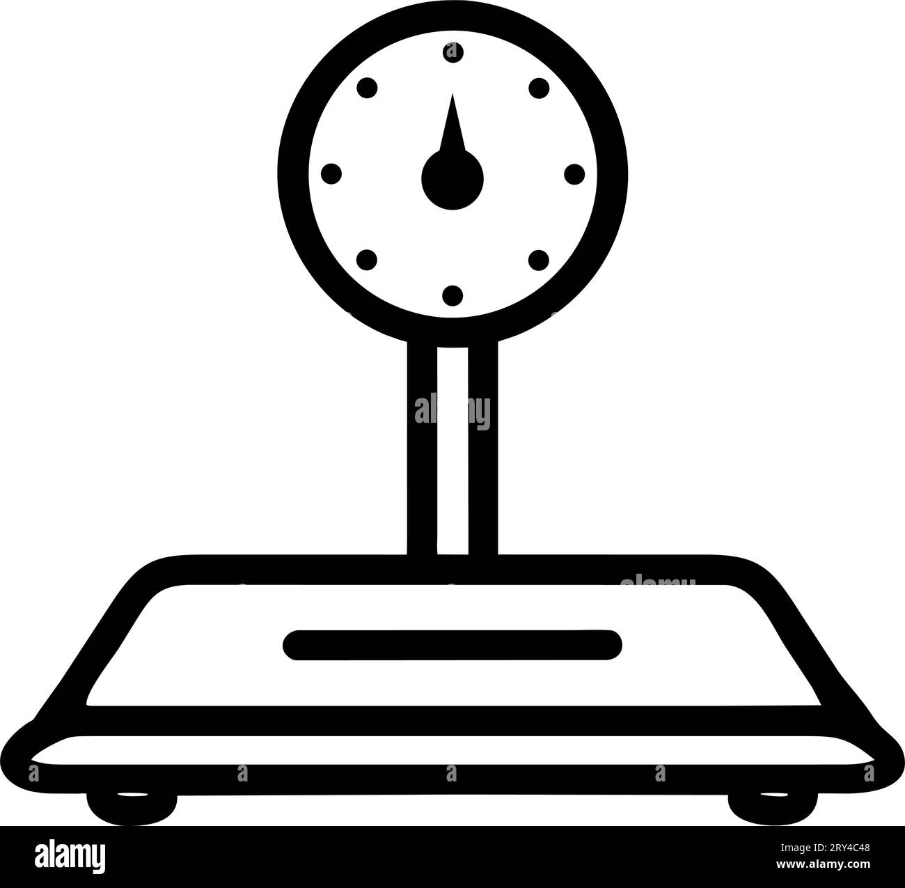 weight-scale-icon-stock-vector-image-art-alamy