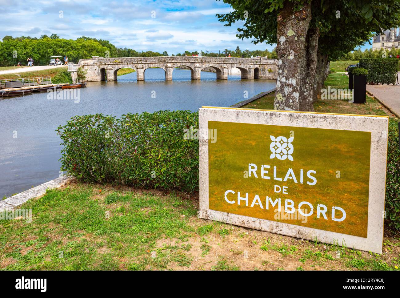 Chambord, France August 11, 2023 Relais de Chambord is the small