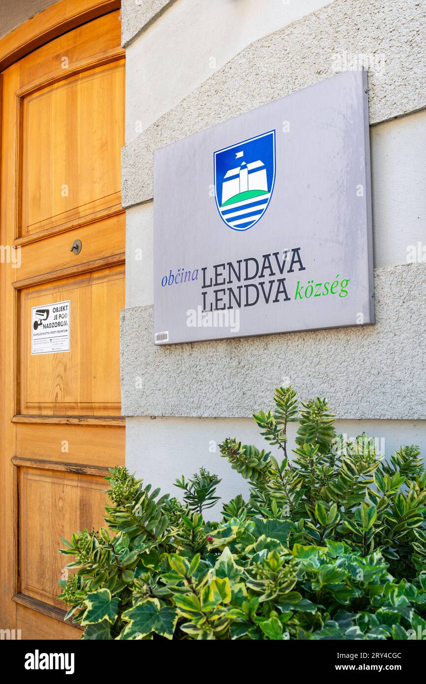 Lendava, Slovenia July 15, 2023 Municipality of LendavaLendva
