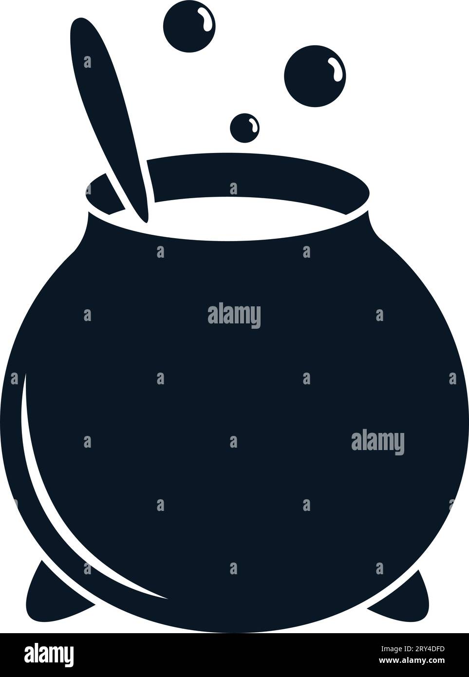 witch cauldron silhouette Stock Vector Image & Art - Alamy