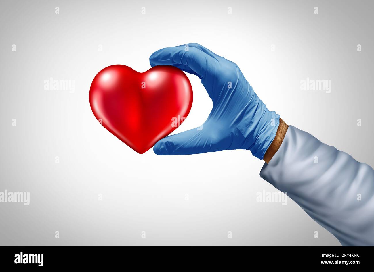 Health Care Heart and cardiac care or cardiology and cardiovascular medicine as a doctor or nurse and medical staff from a clinic or Hospital Stock Photo