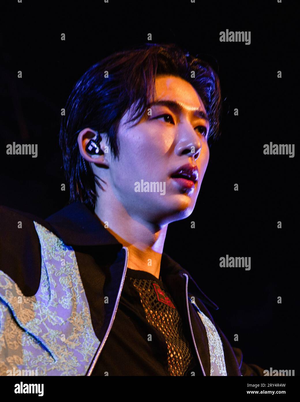 Milan, Italy, 28th September 2023. South Korean rapper and singer B.I performs live at Alcatraz, Milan. Credits: Maria Laura Arturi/Alamy Live News Stock Photo