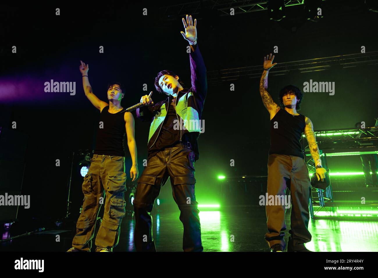 Milan, Italy, 28th September 2023. South Korean rapper and singer B.I performs live at Alcatraz, Milan. Credits: Maria Laura Arturi/Alamy Live News Stock Photo