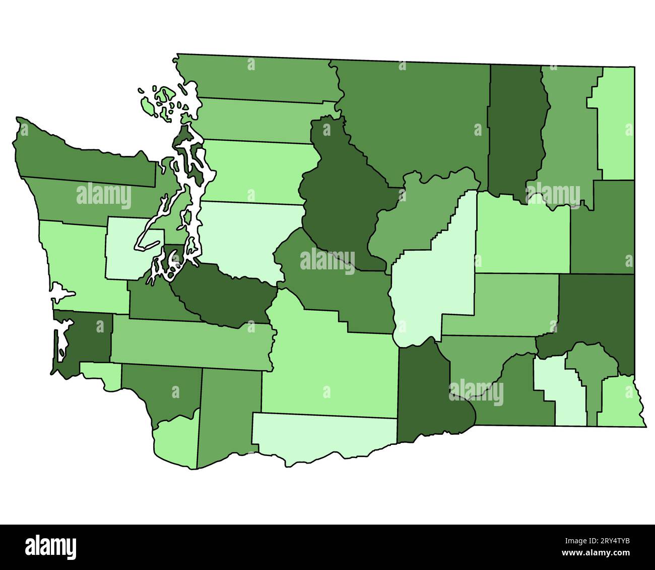 Washington DC administrative map. counties map of Washington dc with