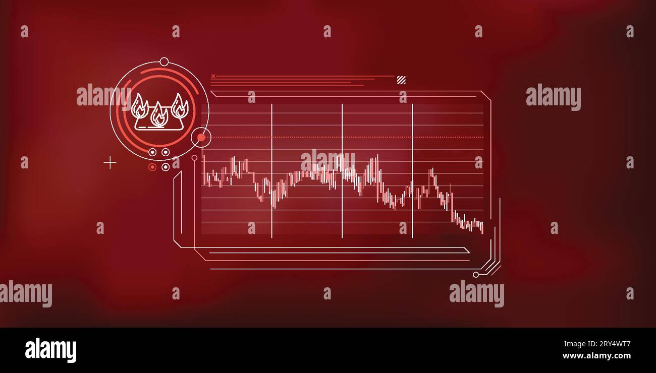 Infographics of the dynamics of falling prices in natural gas trading ...