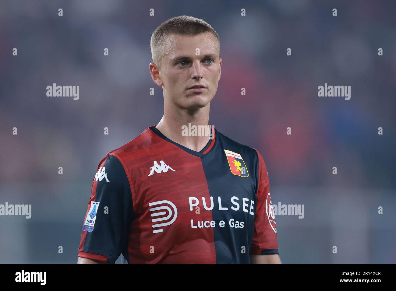 Albert Gudmundsson of Genoa CFC looks on during the Serie A football match  between Genoa CFC and AS Roma Stock Photo - Alamy