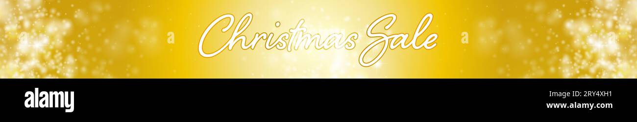 Christmas banner with glittering golden background, Vector Illustration ...