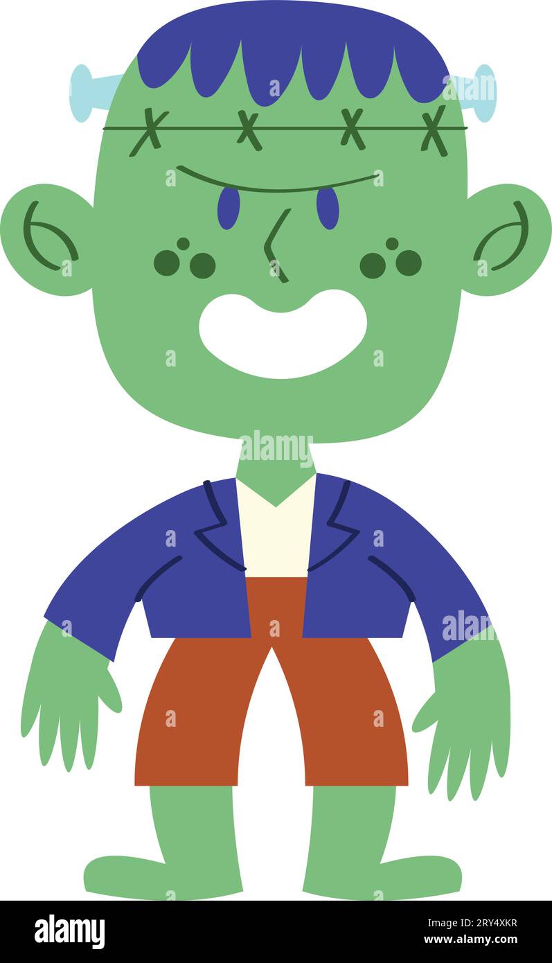 halloween character frankenstein vector isolated Stock Vector Image ...