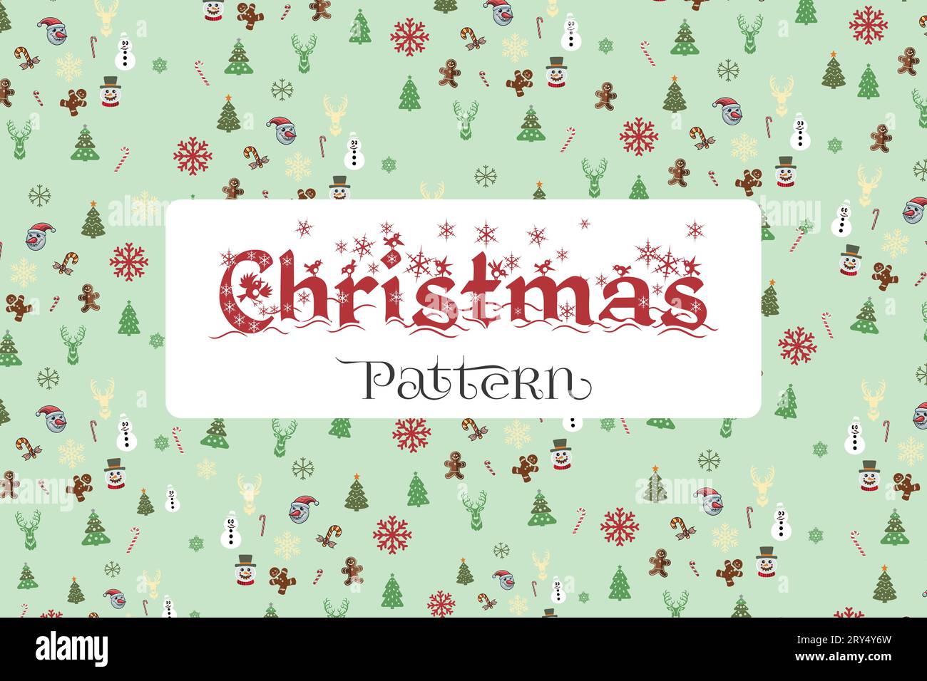 Vector Christmas Pattern, xmas design elements Stock Vector